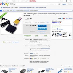 USB SD Memory Card Extension Cable for Installing Navigation GPS on Car Vehicle