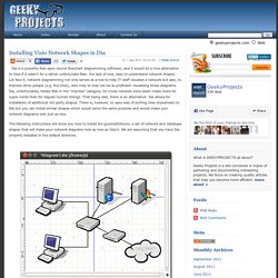 Installing Visio Network Shapes in Dia