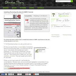 Installing Photoshop Brushes (& GIMP!) Tutorial