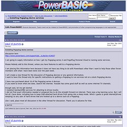 Installing Pogoplug device services - PowerBASIC Peer Support Forums