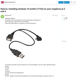 How-to: installing windows 10 arm64 (17134) on your raspberry pi 3 and 4 - discourse.pi64.win