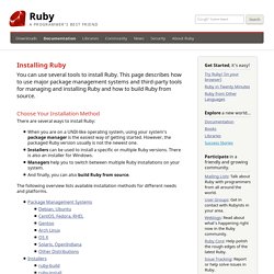 Installing Ruby