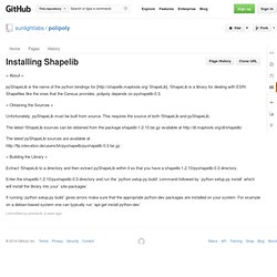 Installing Shapelib · sunlightlabs/polipoly Wiki