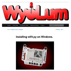 Installing wifit.py on Windows.