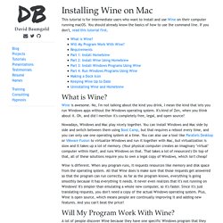 Installing Wine on Mac