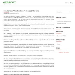 5 Instances “The Punisher” Crossed the Line - Webroot.com/safe