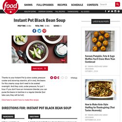 Instant Pot Black Bean Soup Recipes