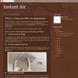 Instant Air: Why is a Clean Air Filter So Important?