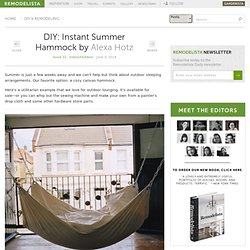 DIY: Instant Summer Hammock: Remodelista