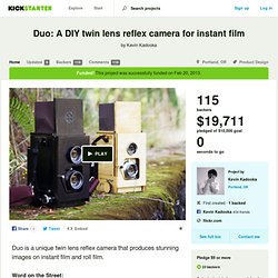 Duo: A DIY twin lens reflex camera for instant film by Kevin Kadooka