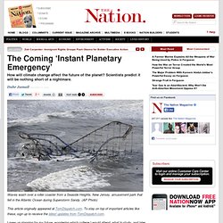 The Coming ‘Instant Planetary Emergency’