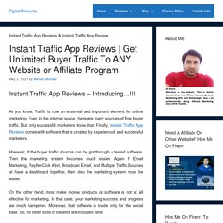 Instant Traffic App Reviews ⚠️ $13,859.22 In 7 Day's Commissions