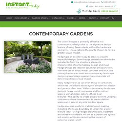 InstantHedge - Hedge Inspiration in Contemporary Gardens — InstantHedge