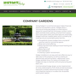 InstantHedge - Hedge Inspiration in Commercial Gardens — InstantHedge