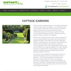 InstantHedge - Hedge Inspiration in Cottage Gardens — InstantHedge