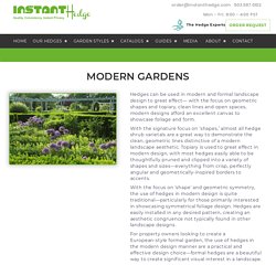 InstantHedge - Hedge Inspiration in Modern Gardens — InstantHedge