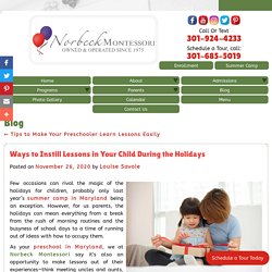 Ways to Instill Lessons in Your Child During the Holidays