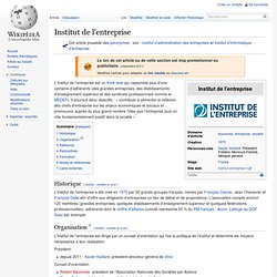 Institut de l'entreprise