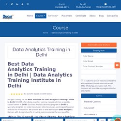 Best Institute for Data Analytics Training Course in Delhi