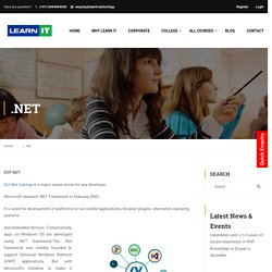 Dot Net Training in Bangalore