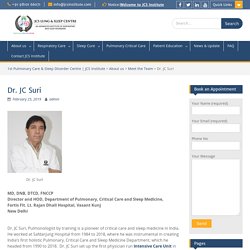 About Dr. JC Suri