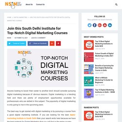 Join this South Delhi Institute for Top-Notch Digital Marketing Courses