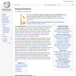 Integral Institute