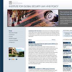 Institute for Global Security Law &amp; Policy