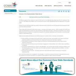 The Hunt Institute and CCSSO Release Common Core Implementation Video Series