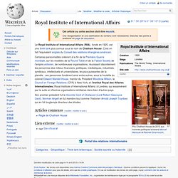 Royal Institute of International Affairs