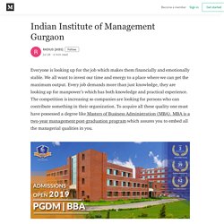 Indian Institute of Management Gurgaon - RADIUS [JKBS] - Medium