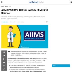 AIIMS PG 2019: All India Institute of Medical Science