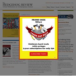 Institute for Advanced Studies In Culture: Publications - The Hedgehog Review