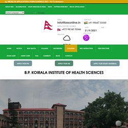 B.P. Koirala Institute of Health Sciences- Common Entrance Examination, Nepal - commonentranceexamnepal.com