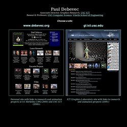 Paul Debevec Home Page