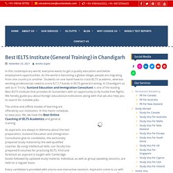 Best IELTS Institute General Training in Chandigarh