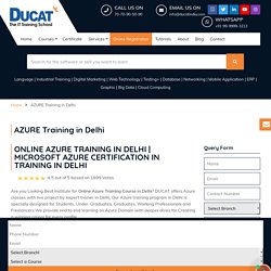 Best Institute for Azure Training Course in Delhi