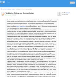 Institution Writing and Communication