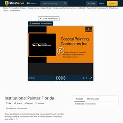 Institutional Painter Florida PowerPoint Presentation, free download - ID:10767773
