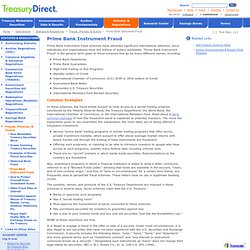 Institutional - Prime Bank Instrument Fraud