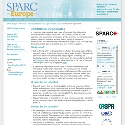 SPARC Europe - Institutional Repositories