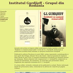 Institutul Gurdjieff - Grupul din România