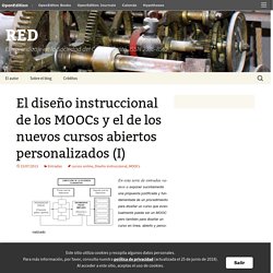 Zapata - Ros, M. (2013). El diseño instruccional de los MOOCs y el de los nuevos cursos abiertos personalizados (I). RED El aprendizaje en la Sociedad del Conocimiento.