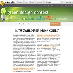 Instructables Green Design Contest