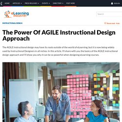 The Power Of AGILE Instructional Design Approach
