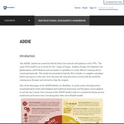 ADDIE – Instructional Designer's Handbook