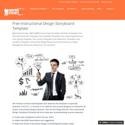 Free Instructional Design Storyboard Template