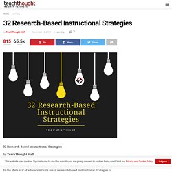 32 Research-Based Instructional Strategies -