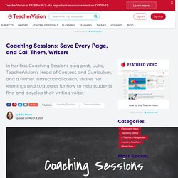 An Instructional Coach Shares Strategies for teaching writing