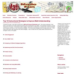 Top 10 Instructional Strategies to Improve Math Understanding